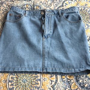 boohoo Jean Skirt